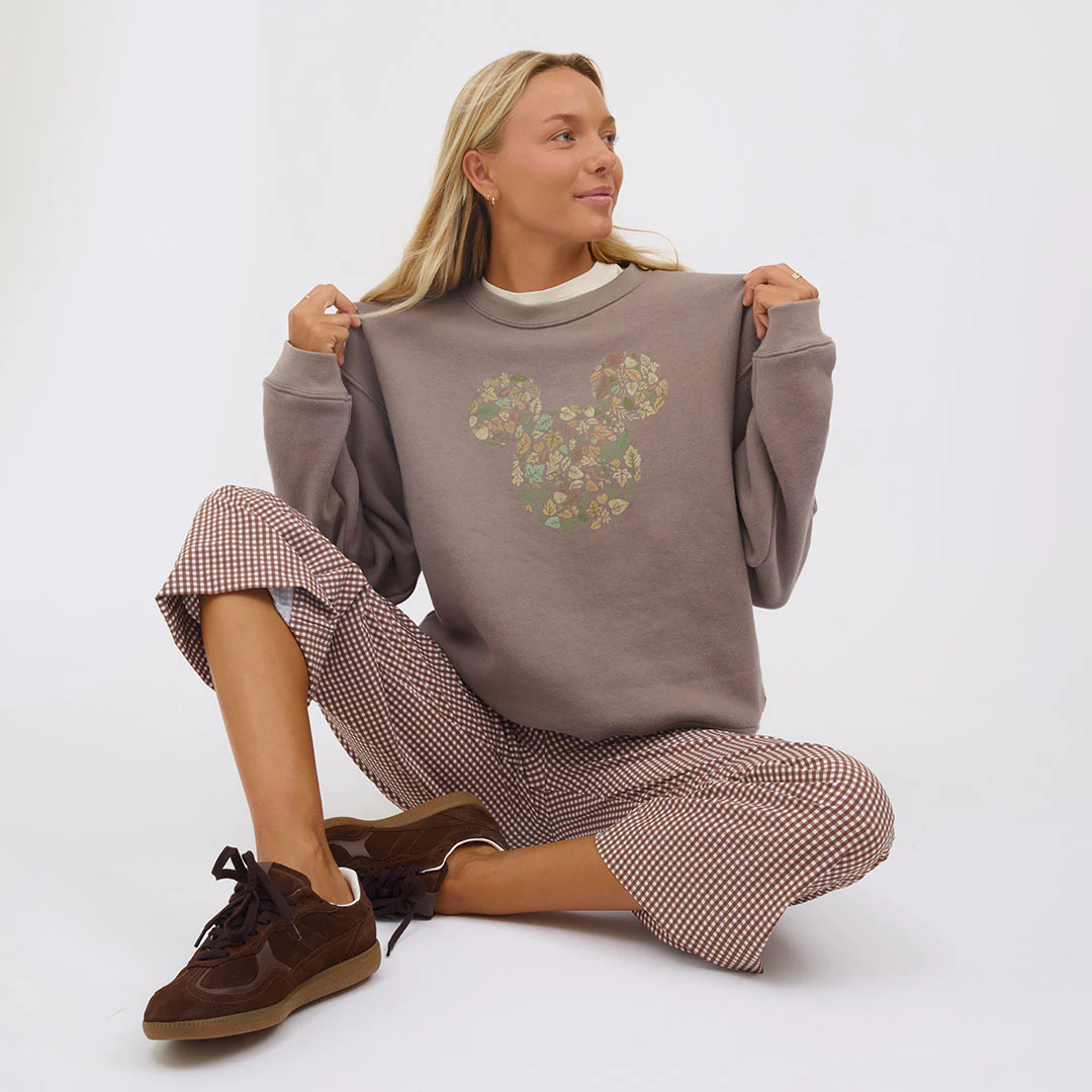 Disney Mickey Harvest Crew Sweatshirt, Brown - Image 11
