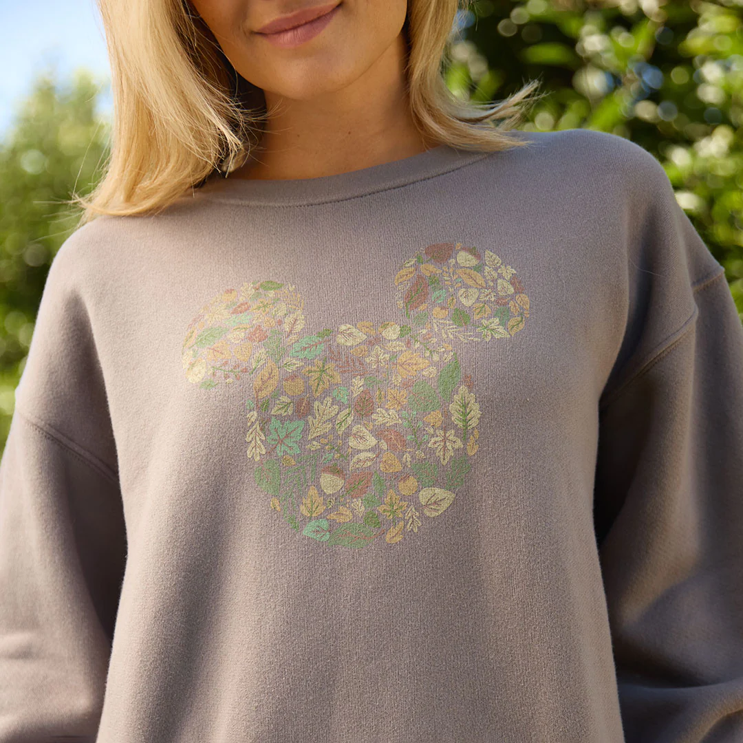 Disney Mickey Harvest Crew Sweatshirt, Brown - Image 2