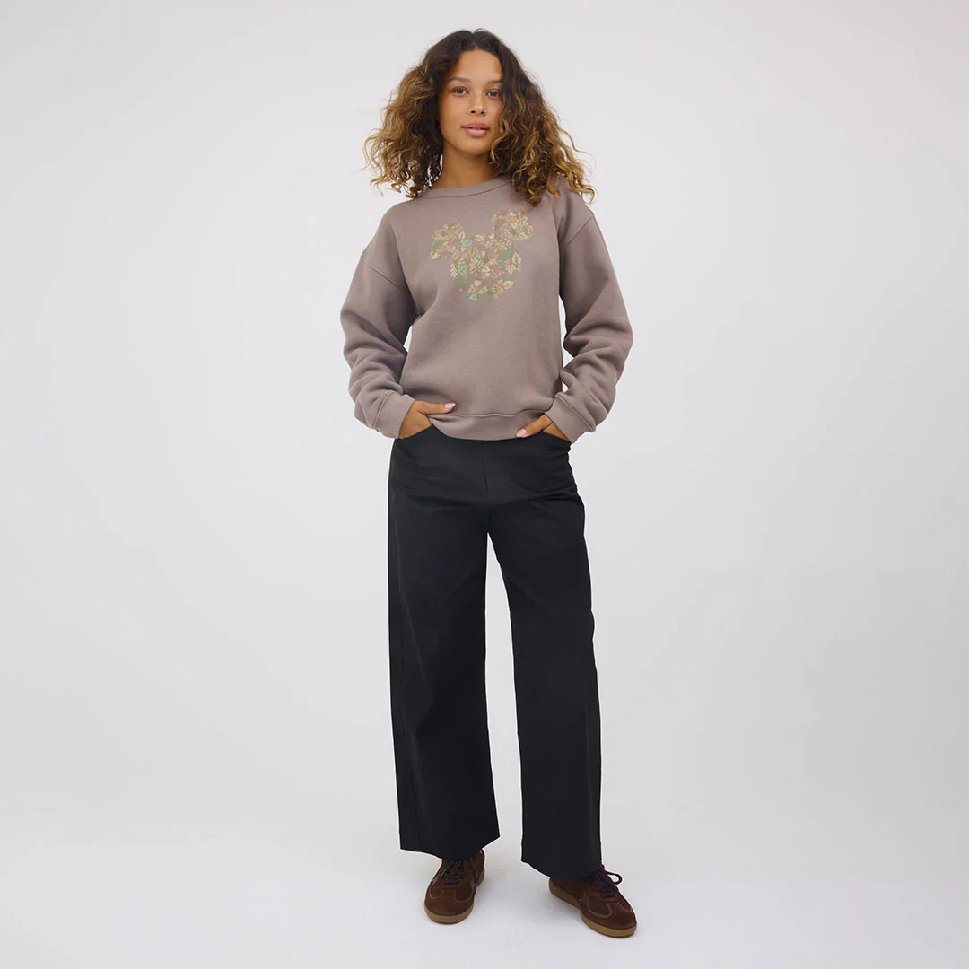Disney Mickey Harvest Crew Sweatshirt, Brown - Image 9
