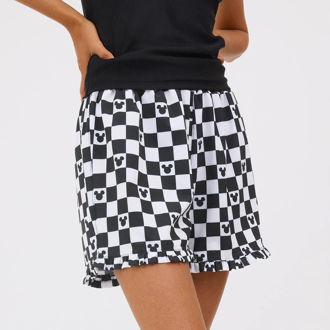Disney Mickey Lake Shorts, Black Check - Image 4
