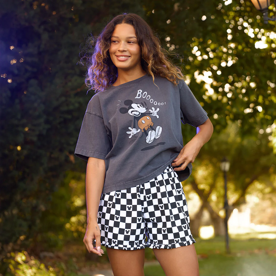 Disney Mickey Lake Shorts, Black Check - Image 7