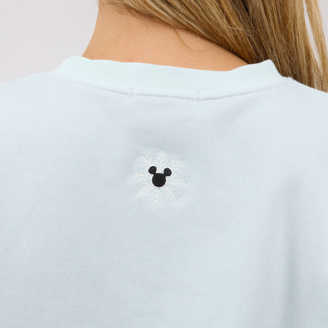 Disney Mickey Mouse Ski Crew Sweatshirt, Powder Blue - Image 13