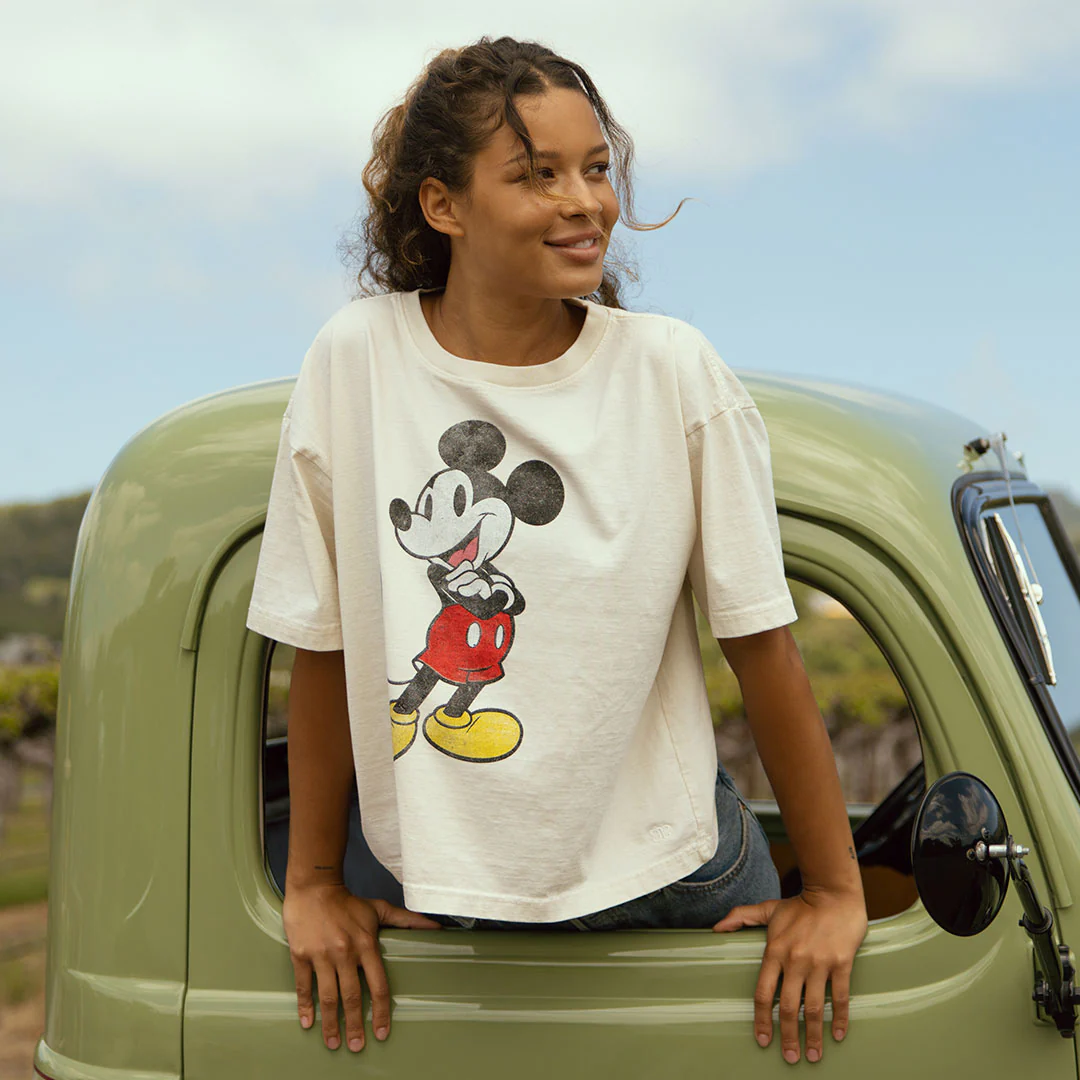 Disney Mickey Oversized Tee, Natural - Image 3