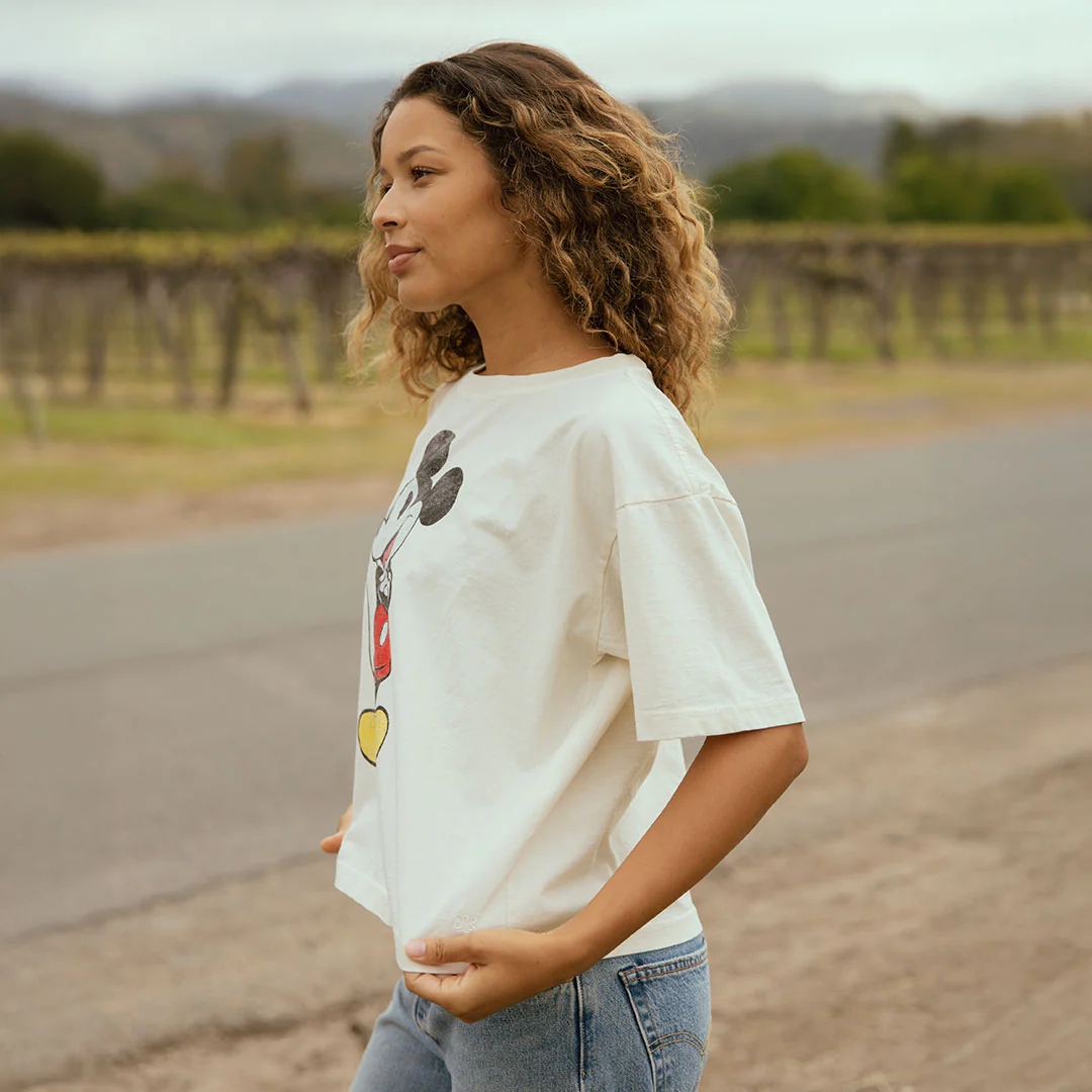 Disney Mickey Oversized Tee, Natural - Image 6