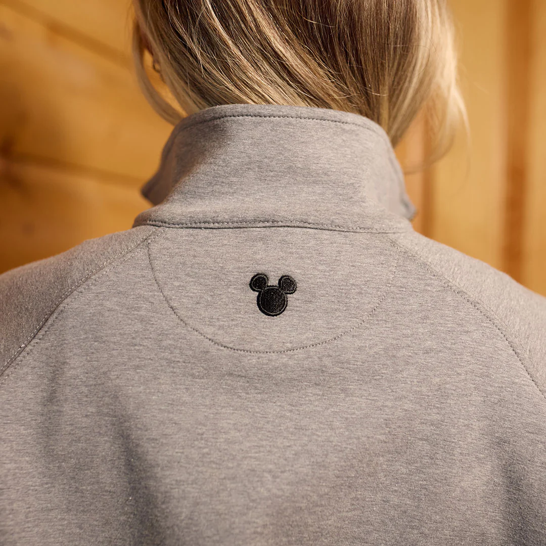 Disney Mickey Oxford Zip-Up, Heather Grey - Image 4