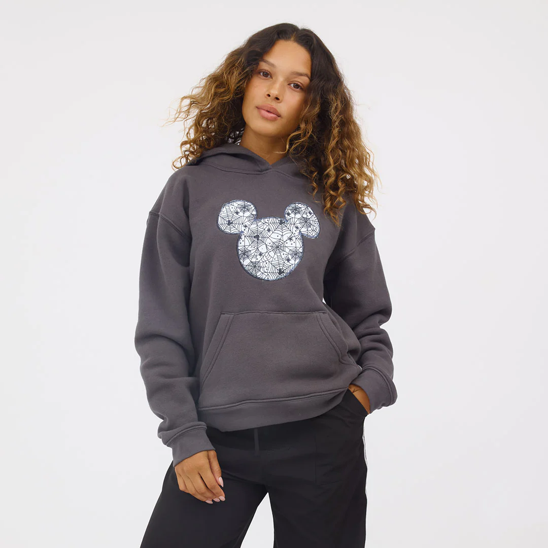Disney Mickey Web Boyfriend Hoodie, Charcoal - Image 4