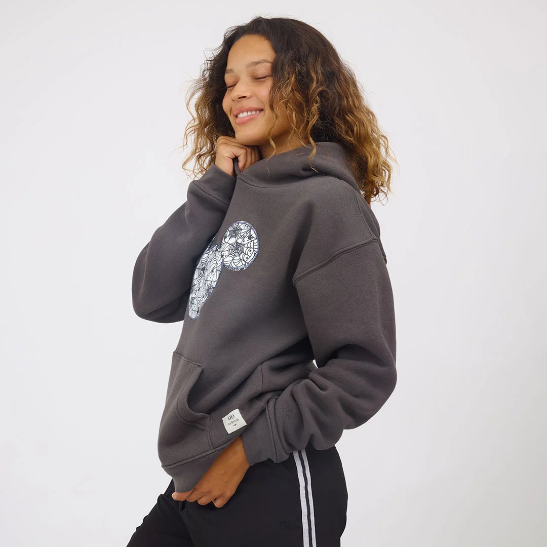 Disney Mickey Web Boyfriend Hoodie, Charcoal - Image 7