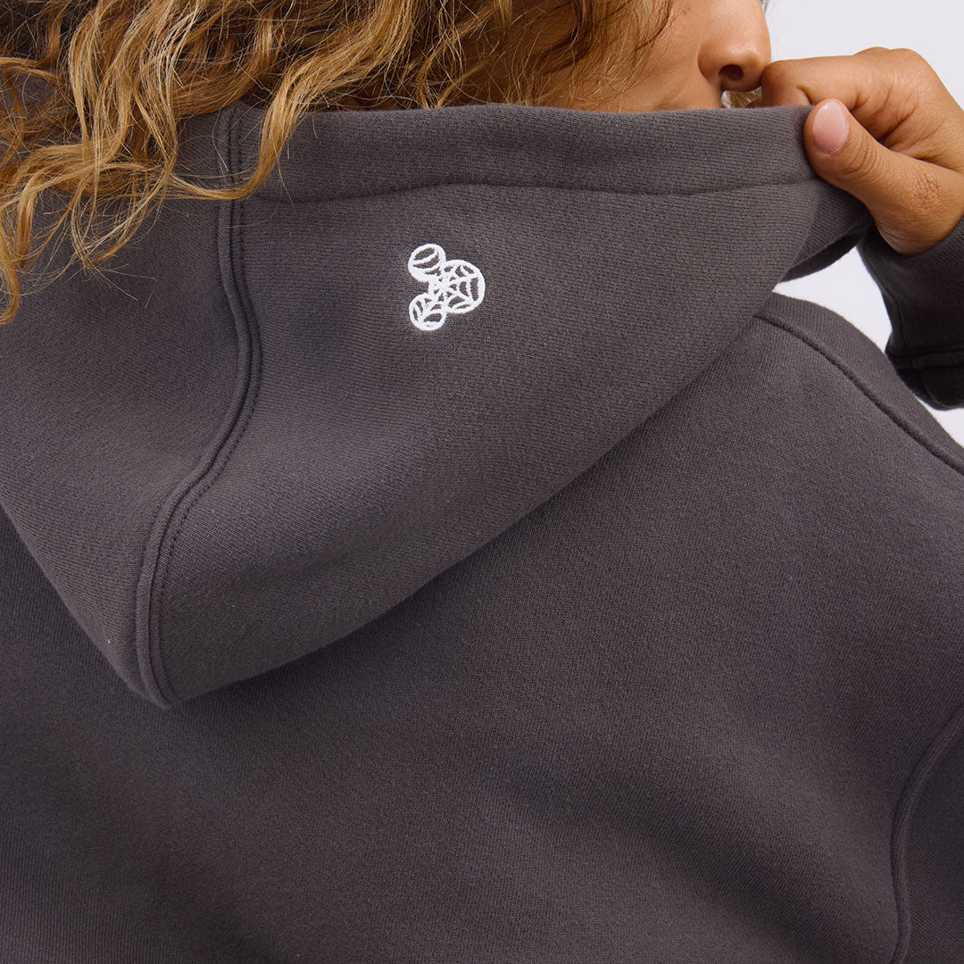 Disney Mickey Web Boyfriend Hoodie, Charcoal - Image 8