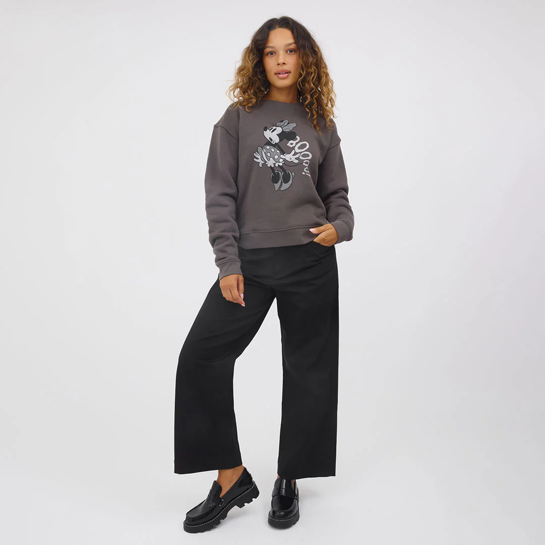 Disney Minnie Boo Crew Sweatshirt, Charcoal - Image 5