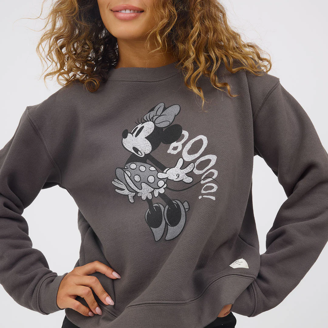 Disney Minnie Boo Crew Sweatshirt, Charcoal - Image 8