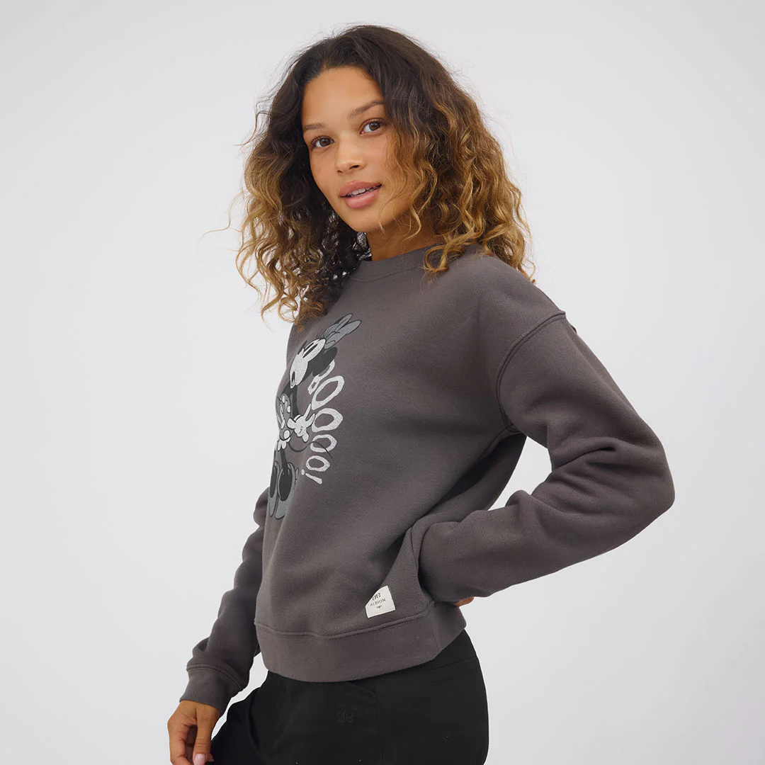 Disney Minnie Boo Crew Sweatshirt, Charcoal - Image 9