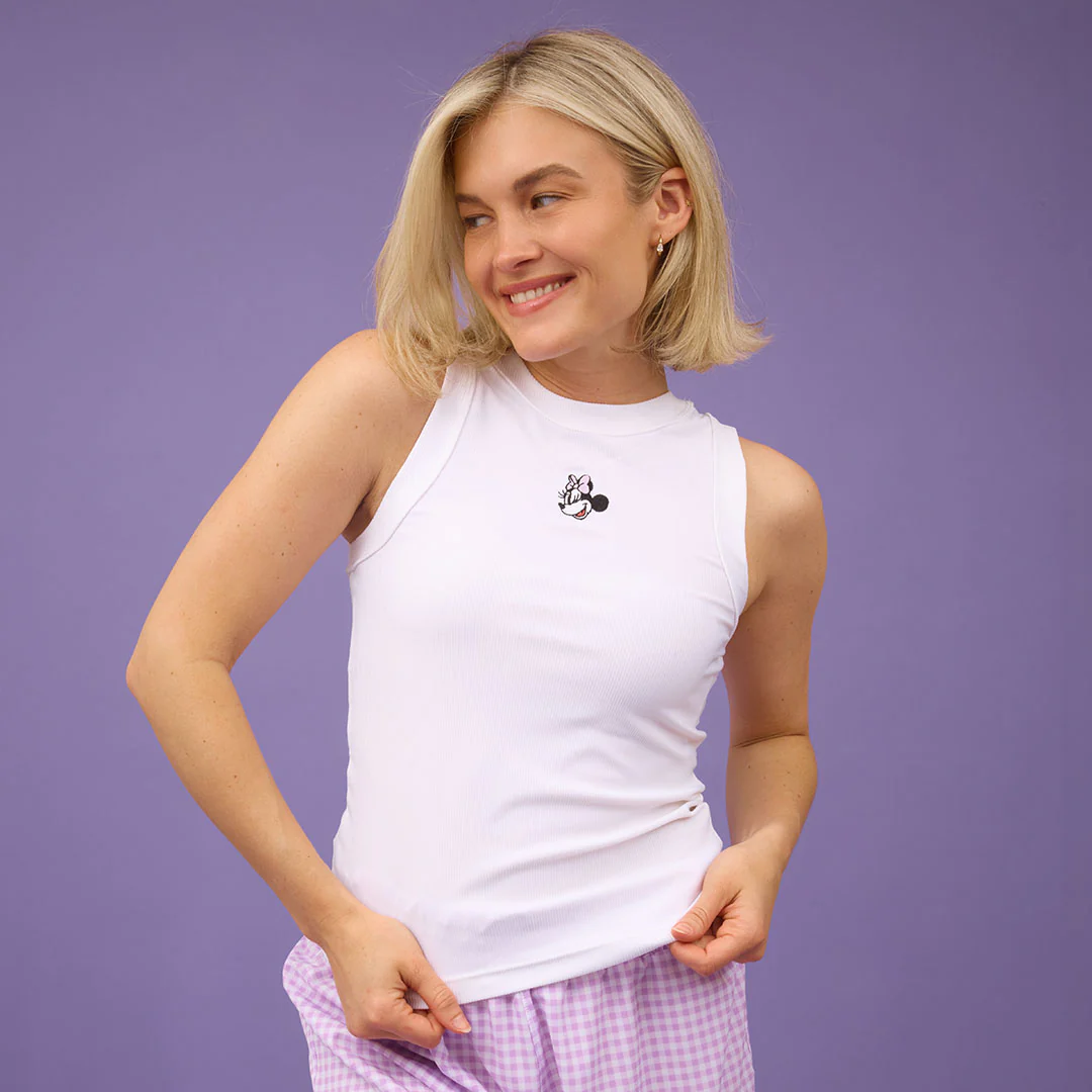 Disney Minnie Mouse Classic Tank, White - Image 3