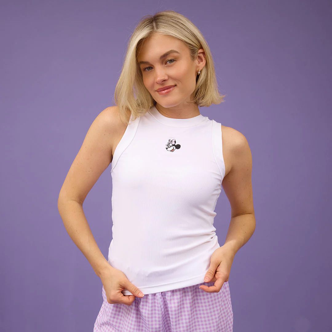 Disney Minnie Mouse Classic Tank, White - Image 8