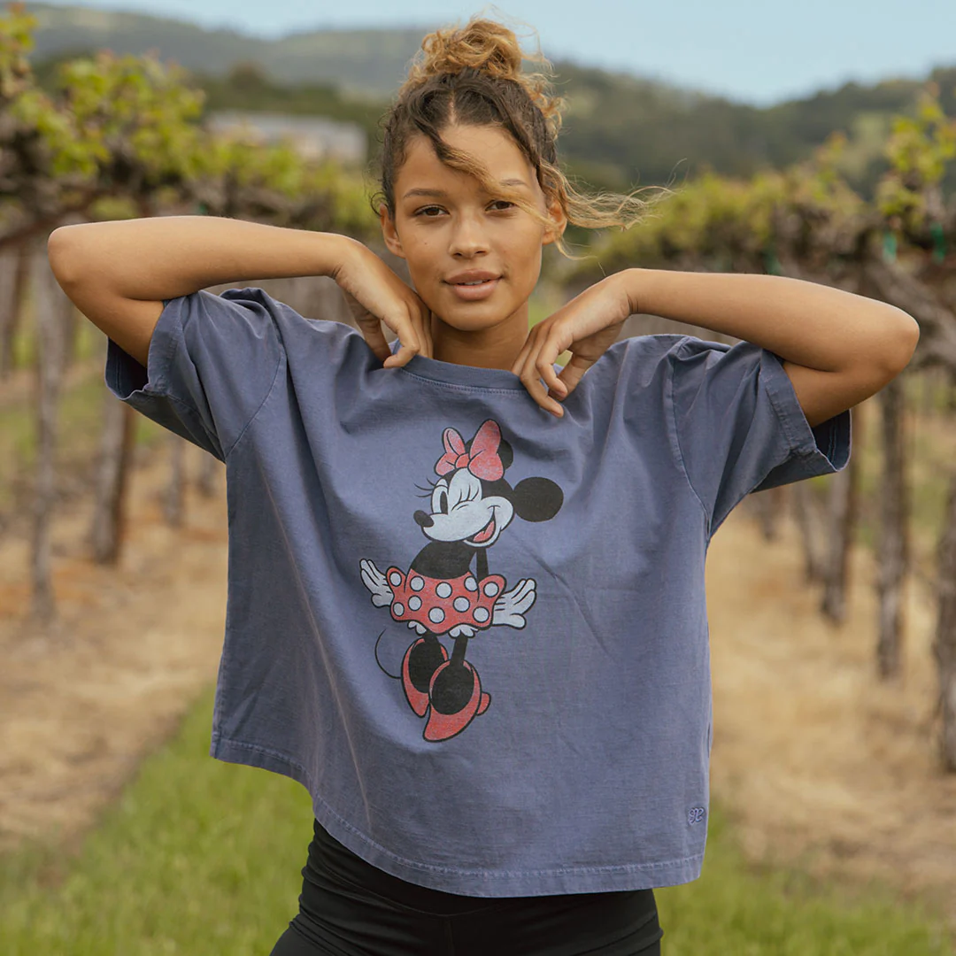 Disney Minnie Oversized Tee, Blue - Image 3