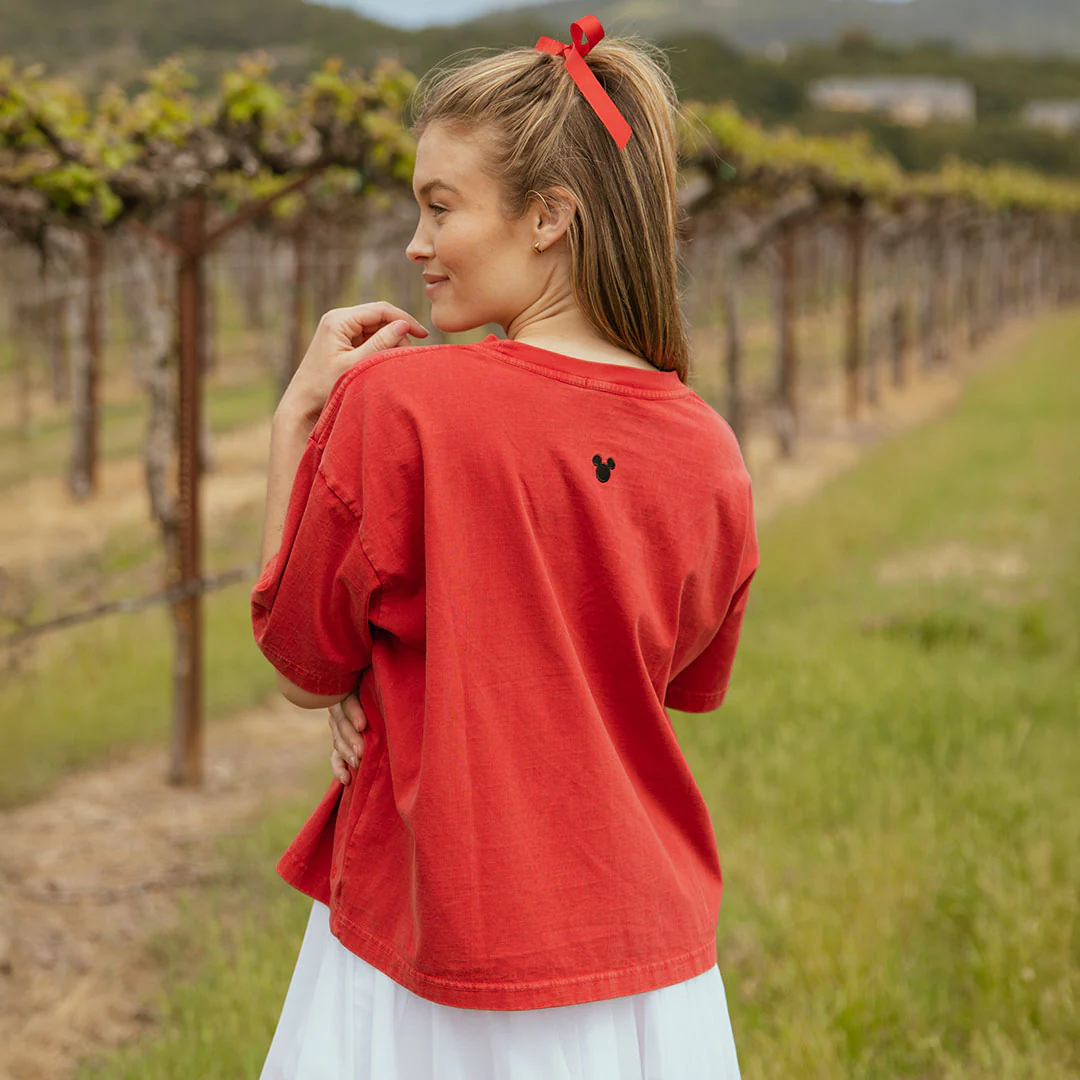 Disney Minnie Oversized Tee, Red - Image 5