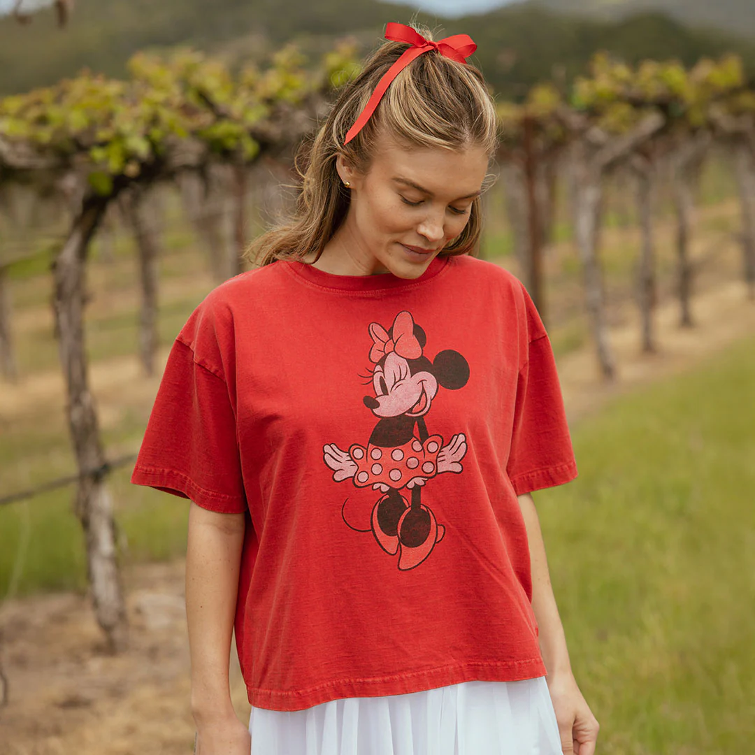 Disney Minnie Oversized Tee, Red - Image 6