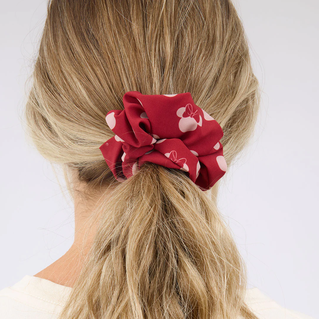 Disney Scrunchie, Red Minnie Dot - Image 3