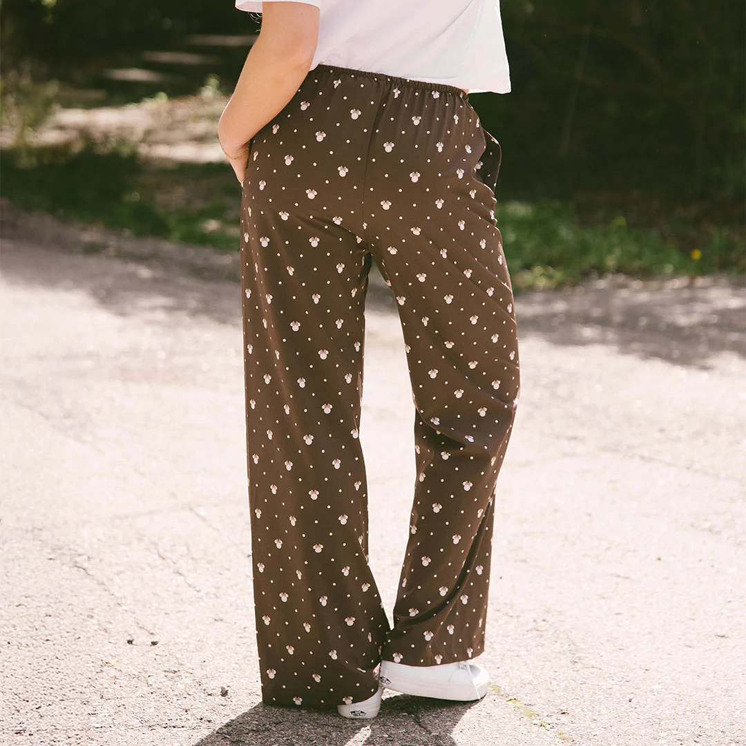 Disney Slip On Trouser, Cream Cocoa Dot - Image 5