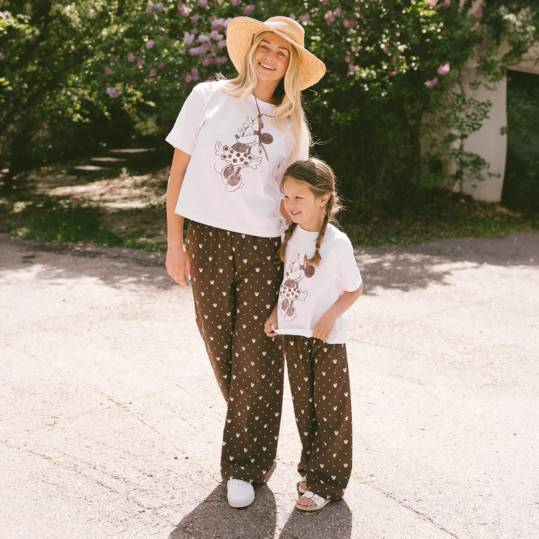 Disney Slip On Trouser, Cream Cocoa Dot - Image 6