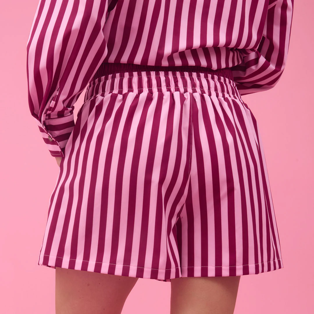 Double Boxer Shorts, Cranberry Stripe - Image 5