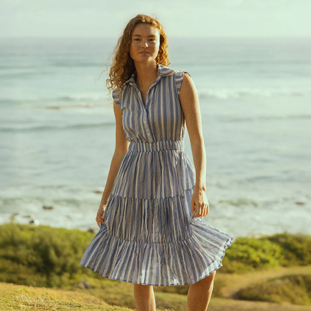 Eden Dress, Blue