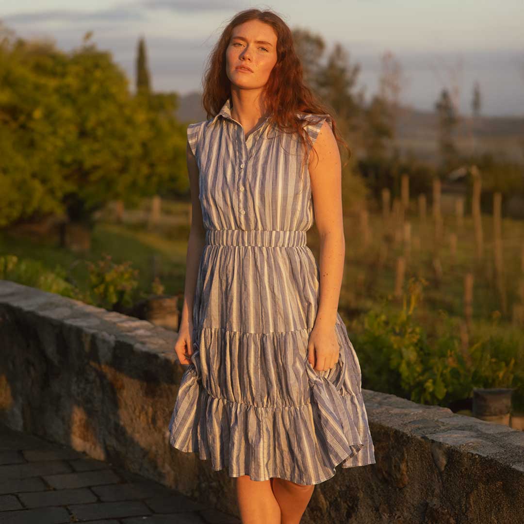 Eden Dress, Blue - Image 4