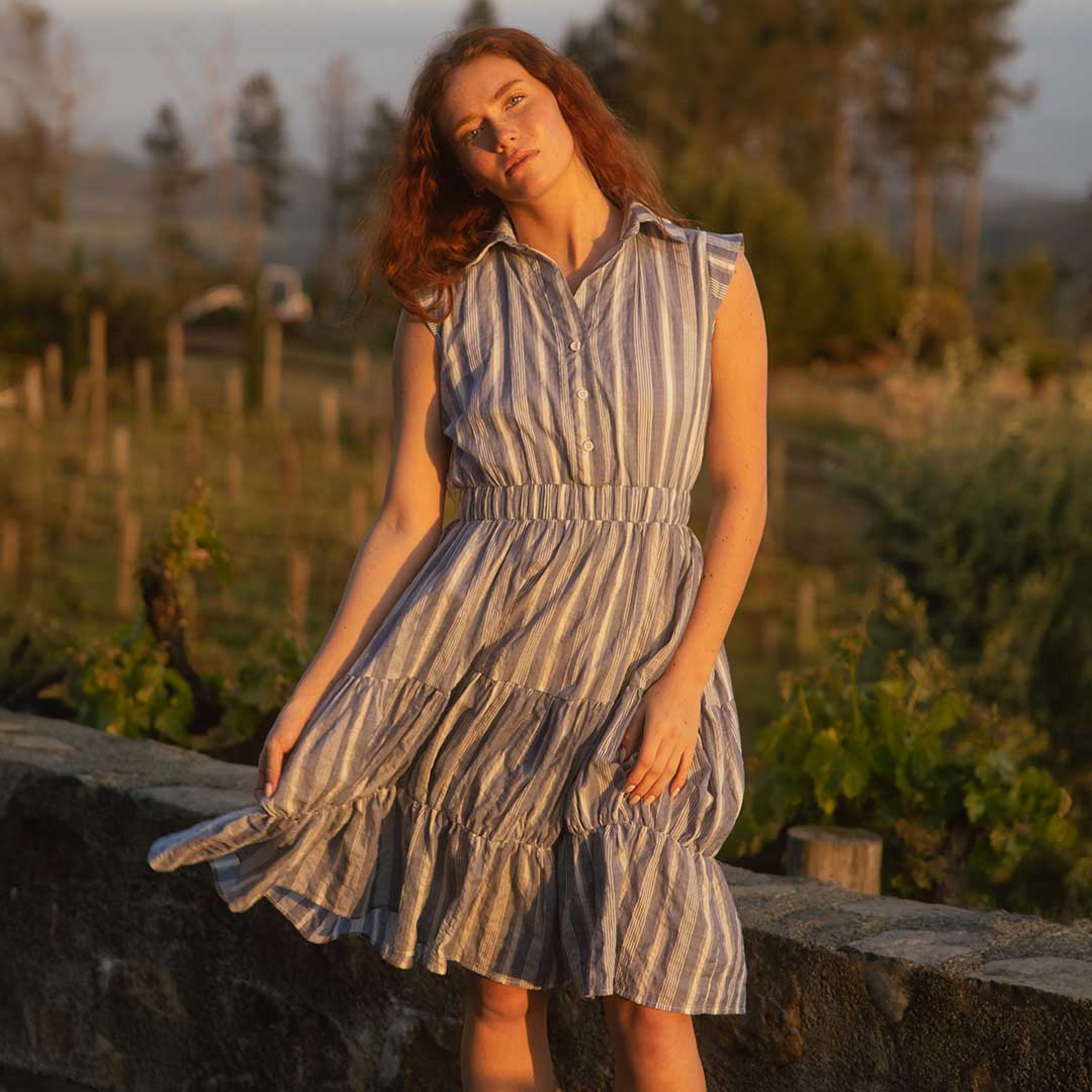 Eden Dress, Blue - Image 5