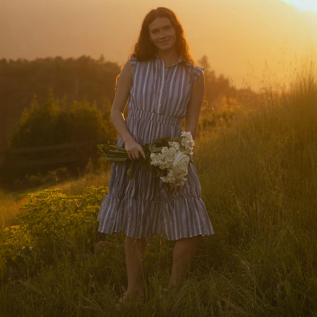 Eden Dress, Blue - Image 7