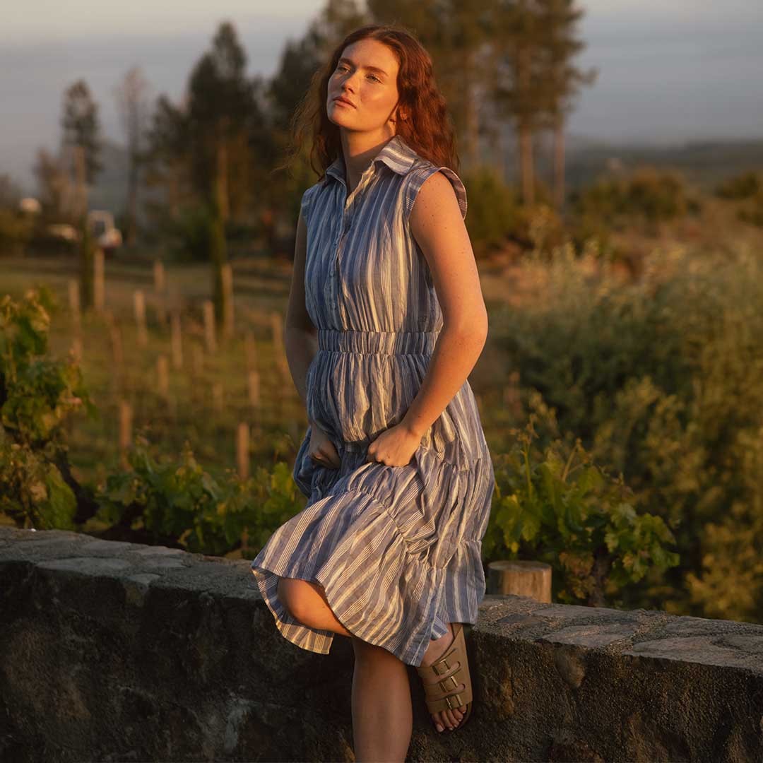 Eden Dress, Blue - Image 8