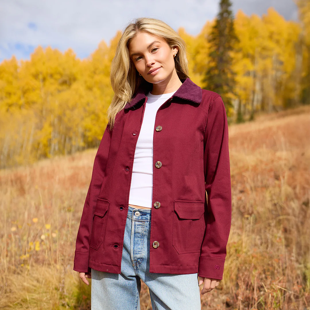 Fisherman Jacket, Burgundy