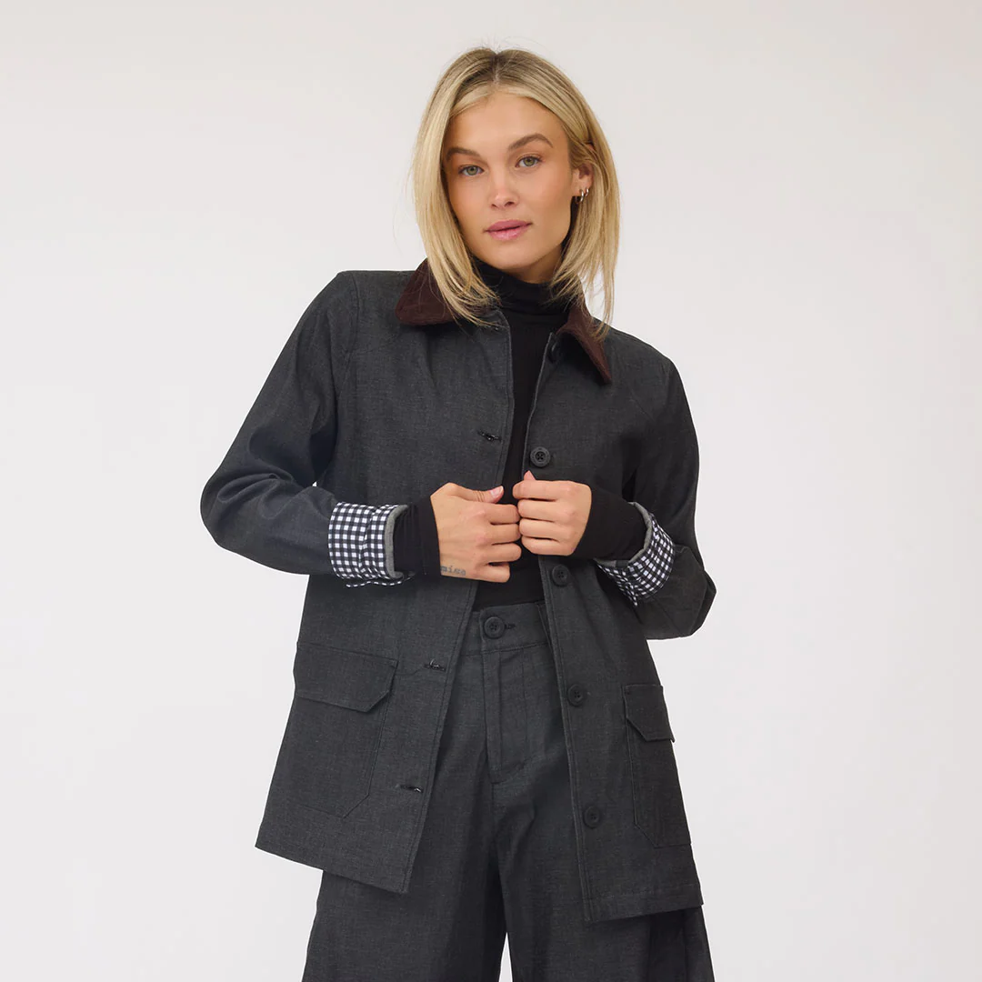 Fisherman Jacket, Dark Denim - Image 10