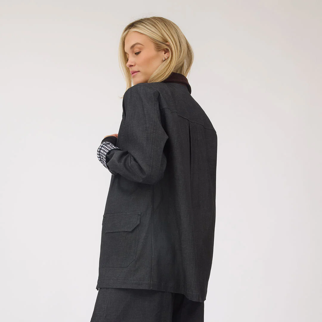 Fisherman Jacket, Dark Denim - Image 6