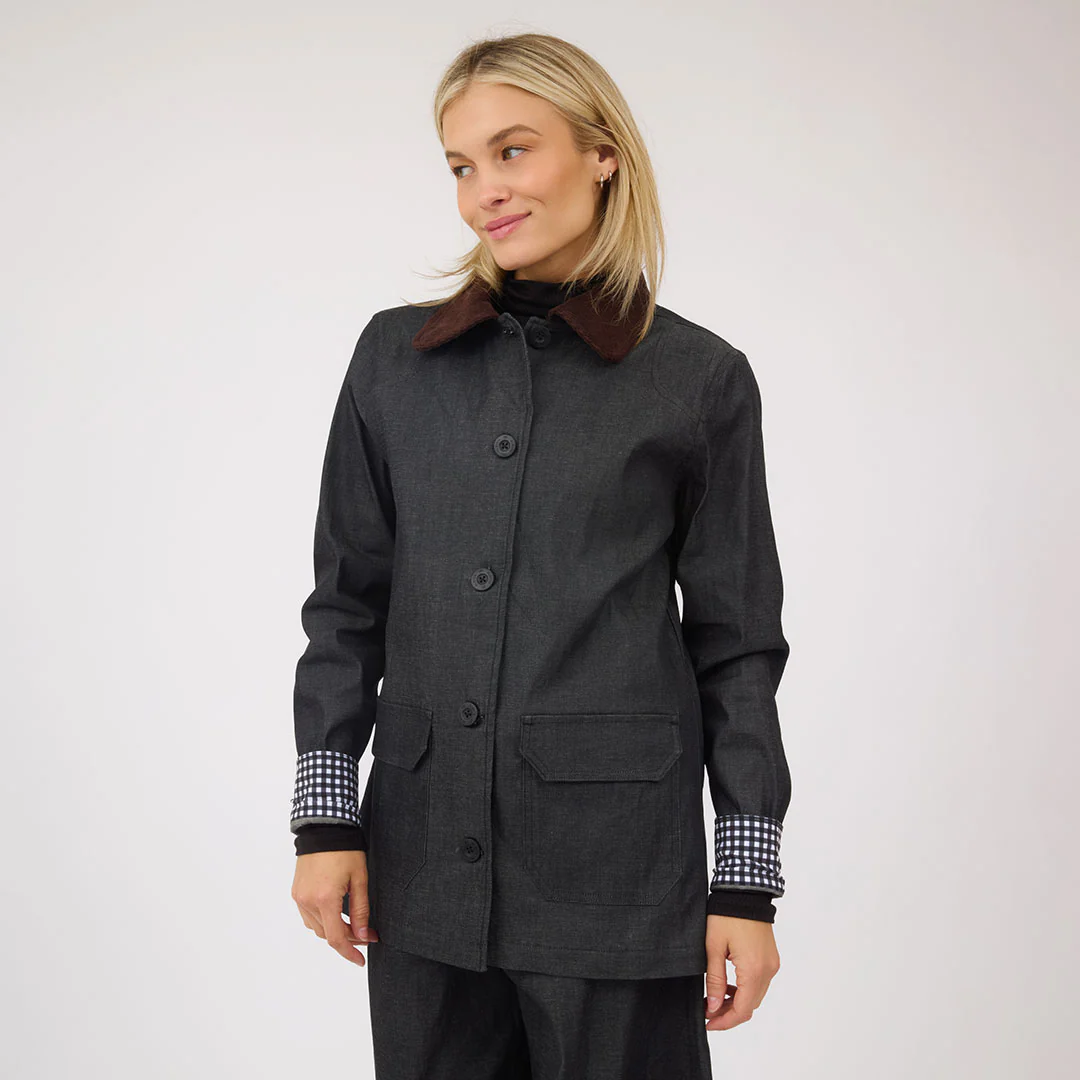 Fisherman Jacket, Dark Denim - Image 7