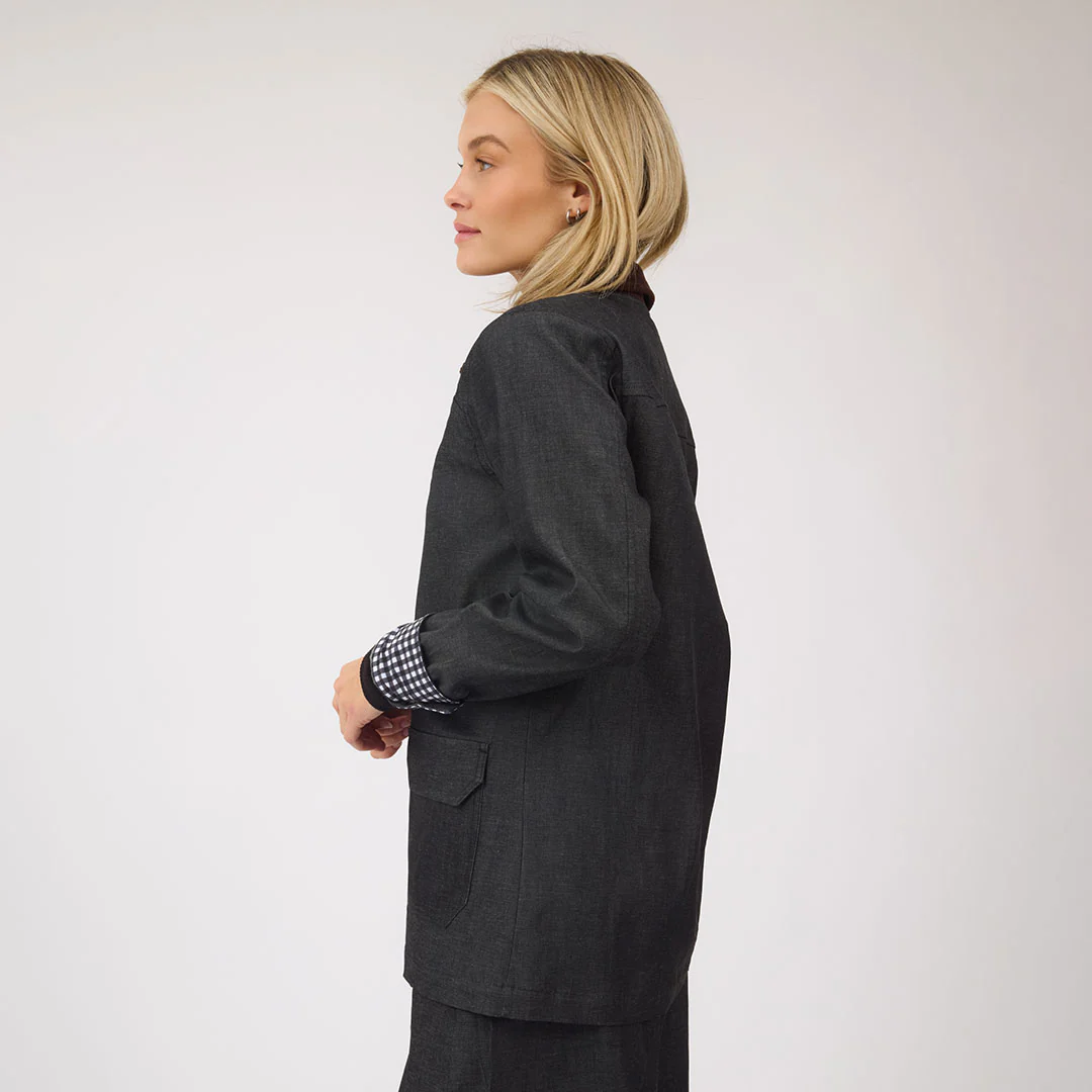 Fisherman Jacket, Dark Denim - Image 8