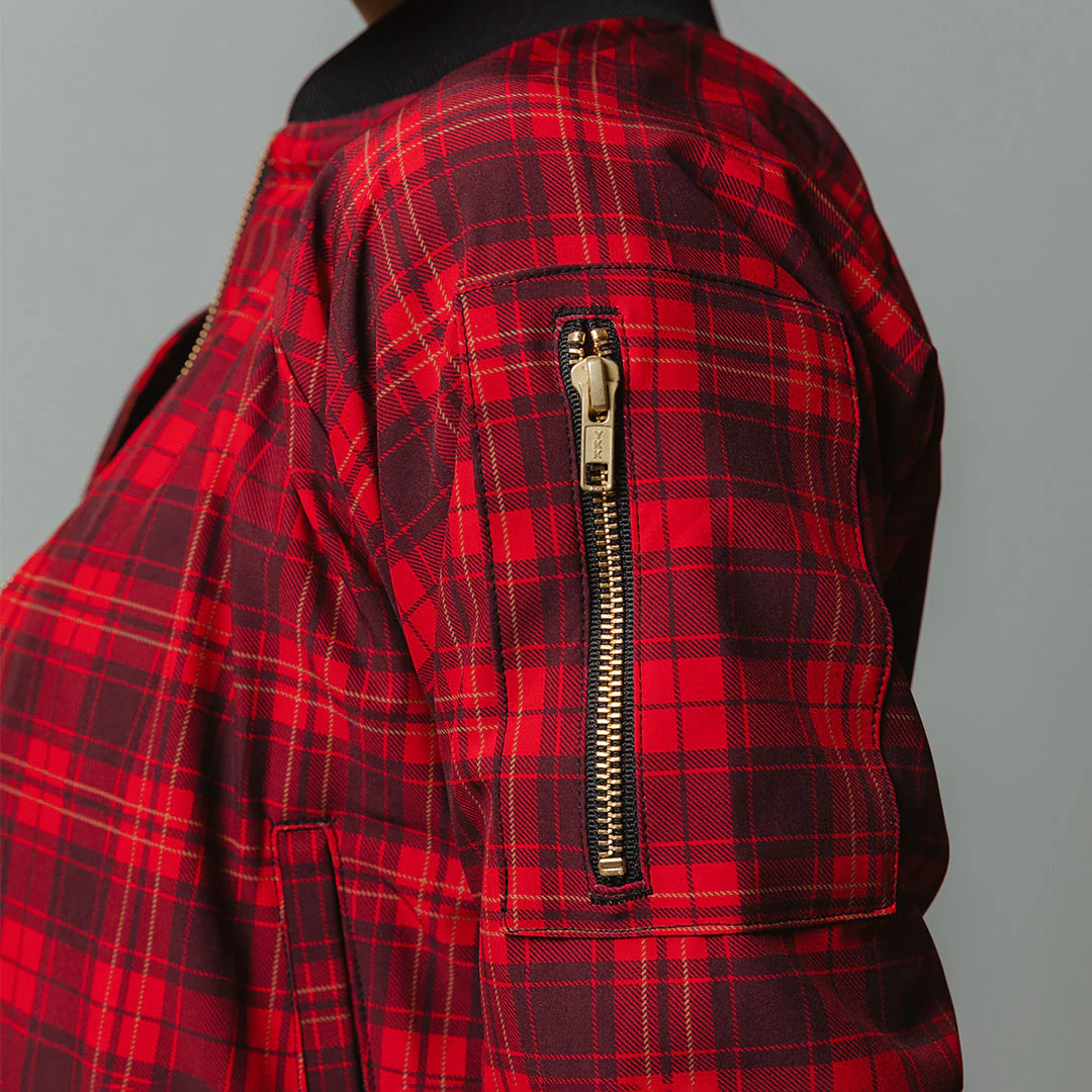 Frasier Plaid Bomber Jacket - Image 6