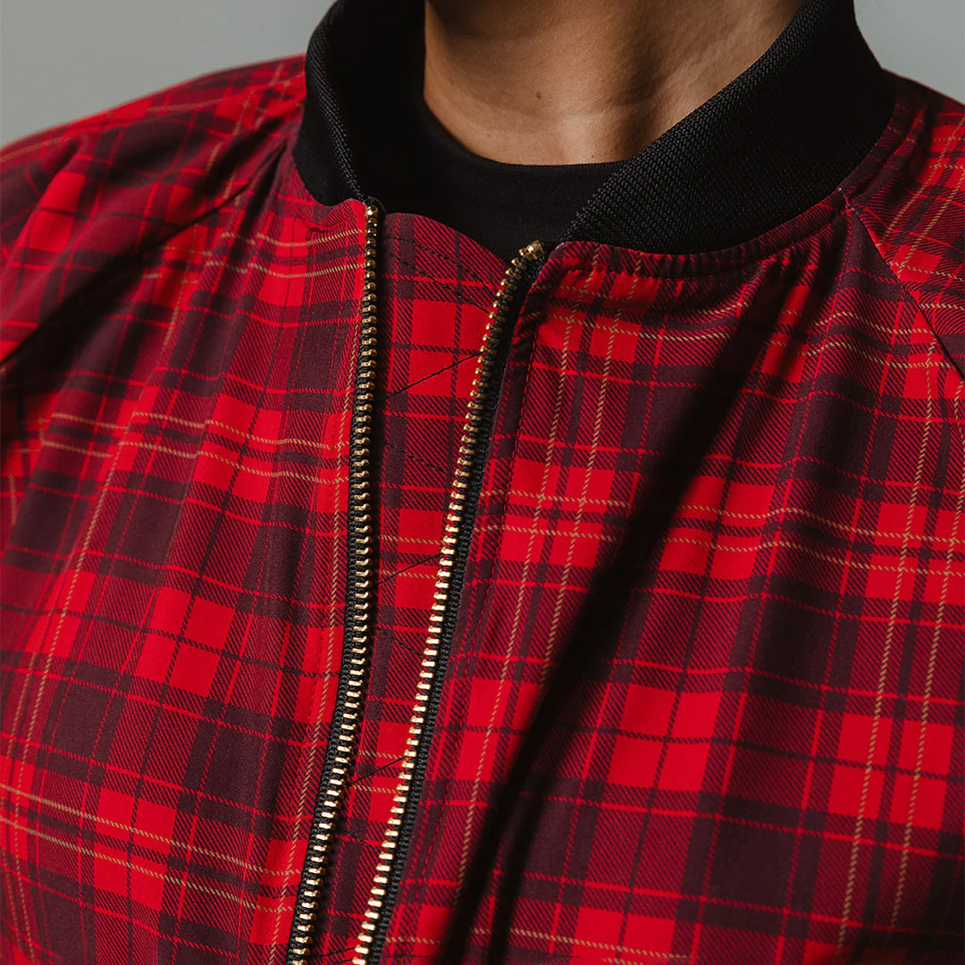 Frasier Plaid Bomber Jacket - Image 7