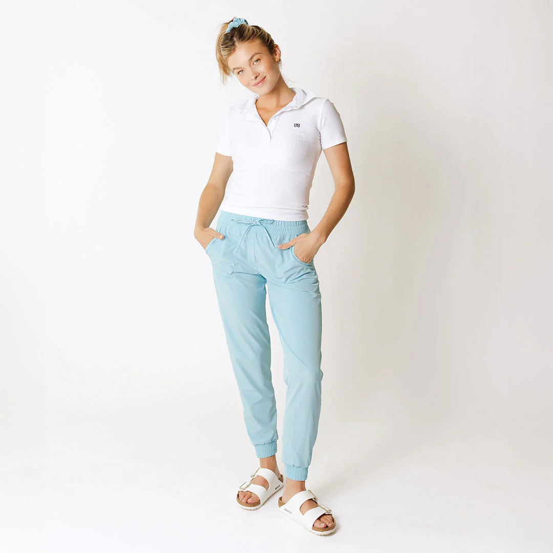 Girl's Ribbed Polo, White - Image 11