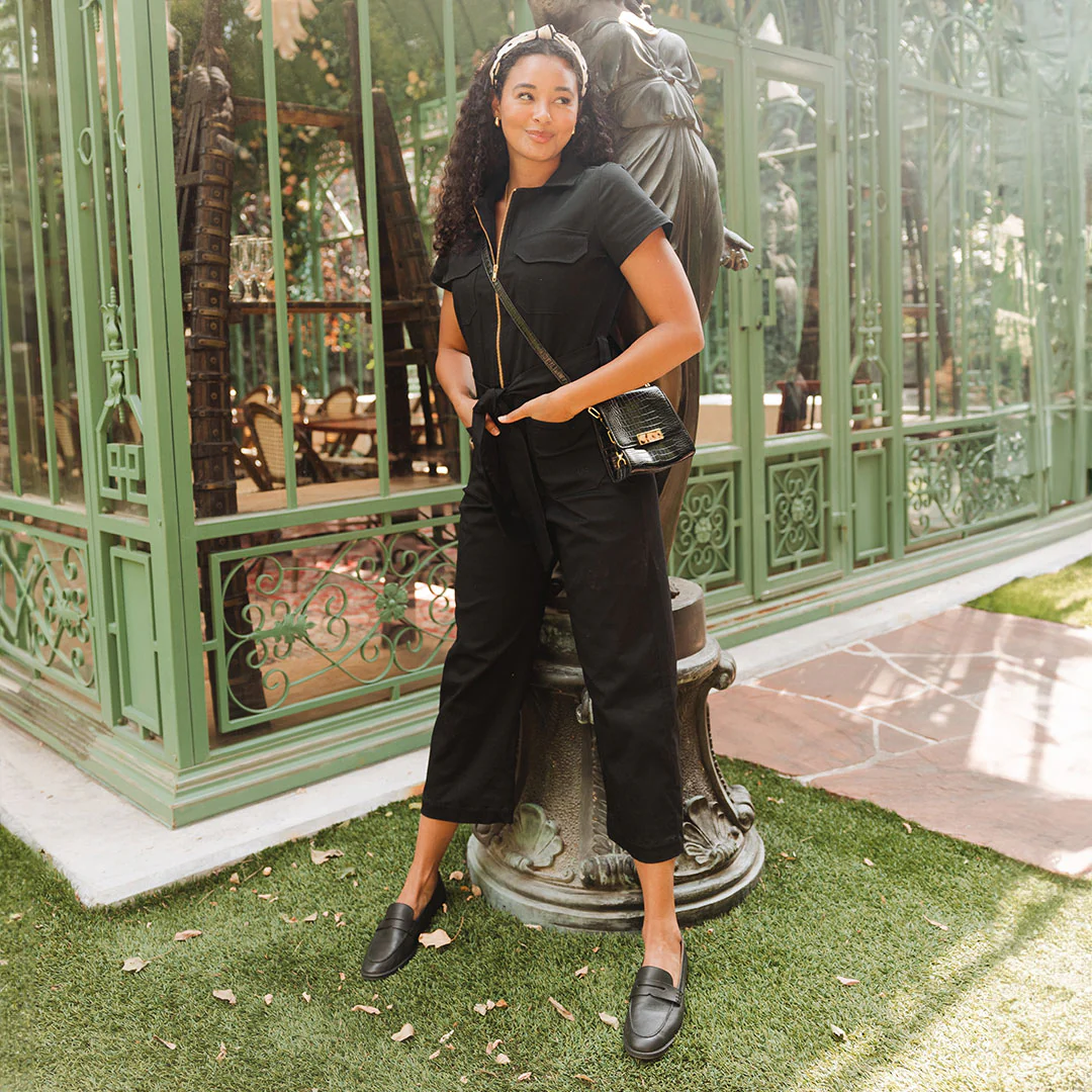 Hamptons Jumpsuit, Black Canvas - Image 12