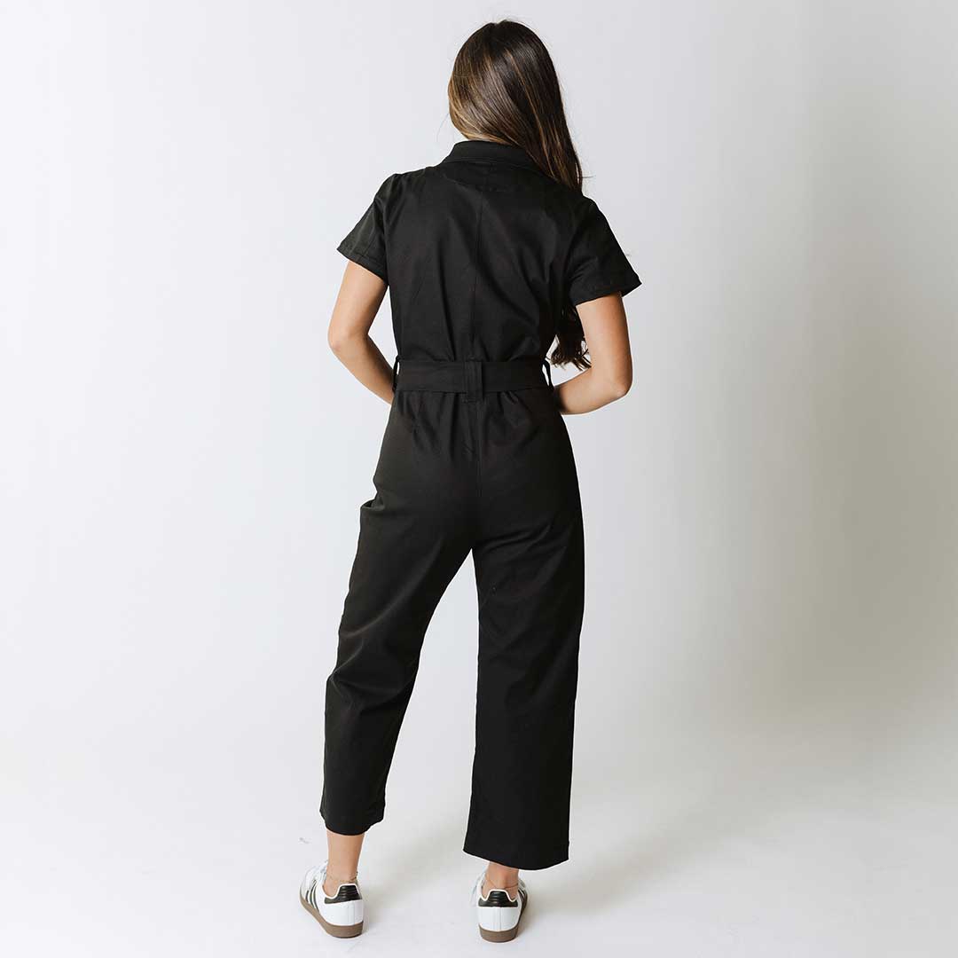 Hamptons Jumpsuit, Black Canvas - Image 4
