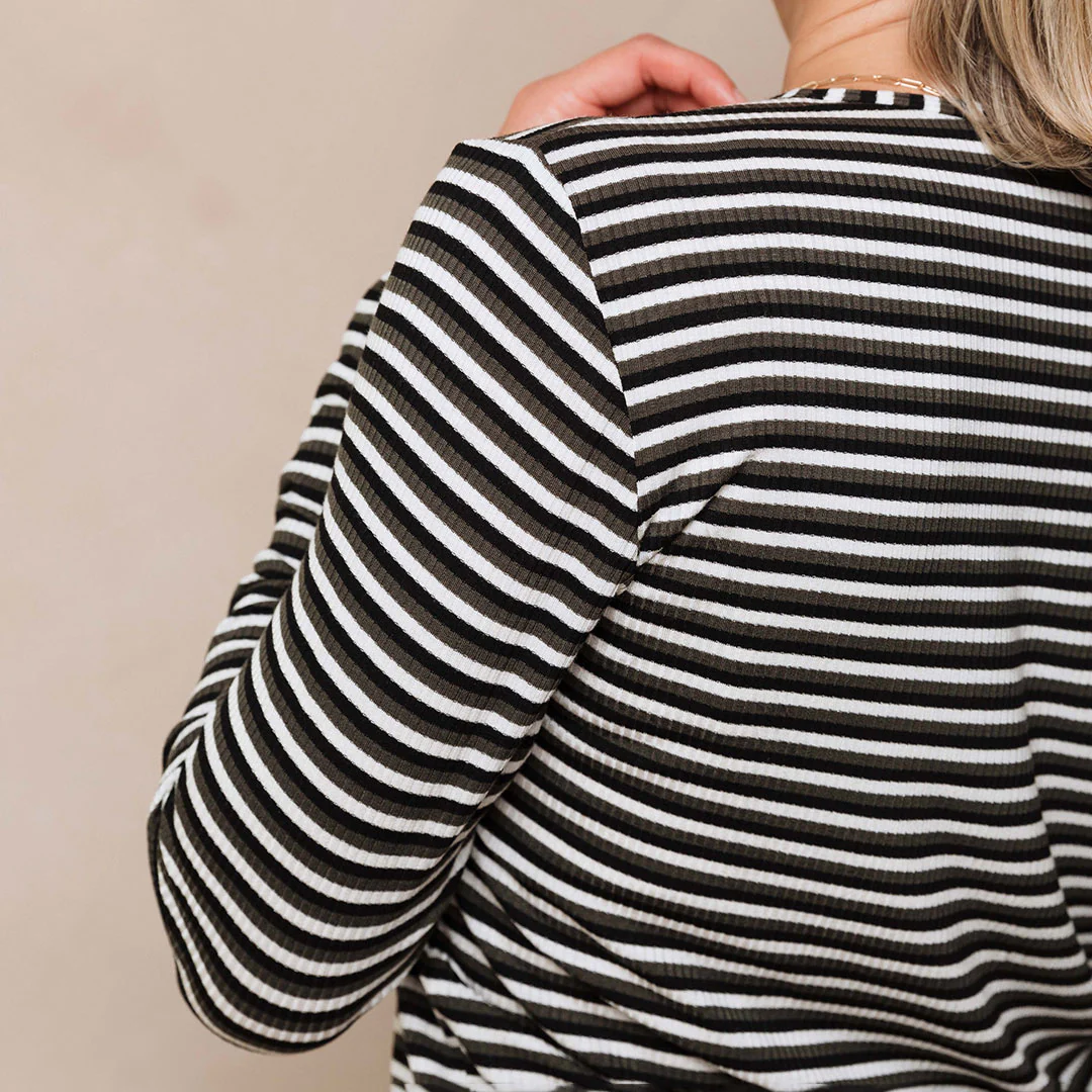Henley, Olive Stripe - Image 14