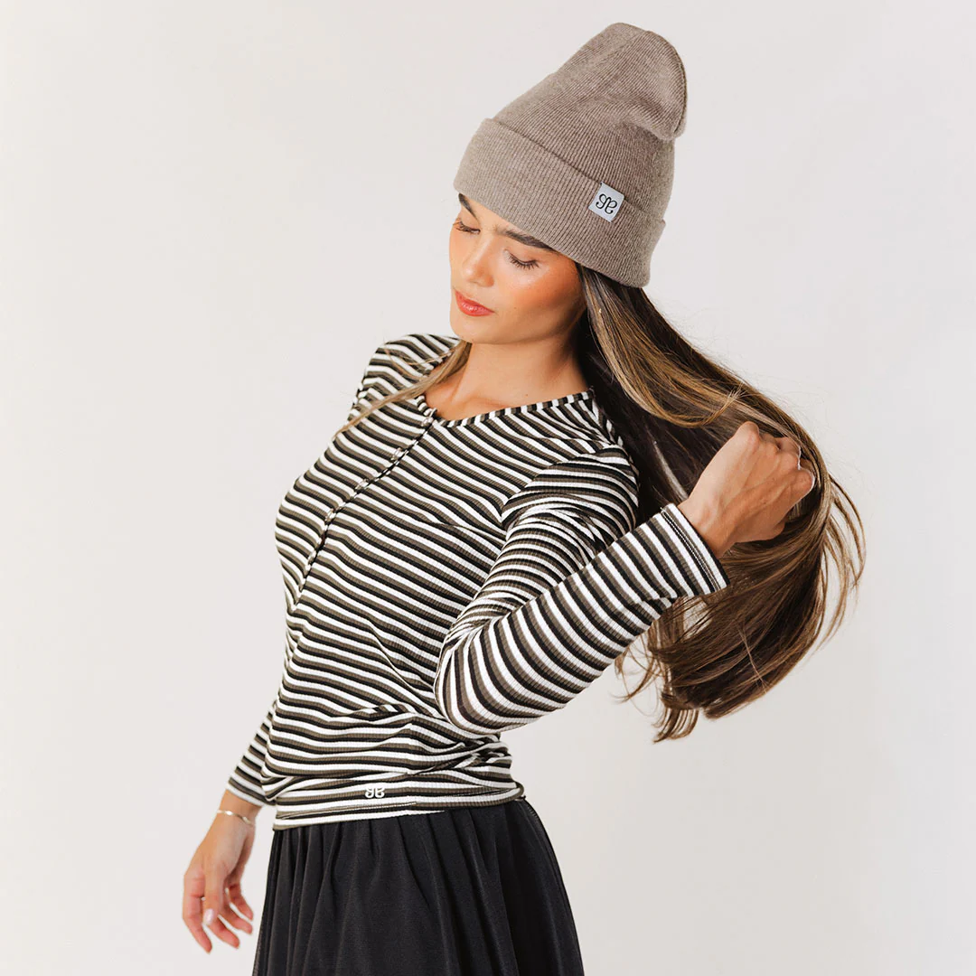 Henley, Olive Stripe - Image 6
