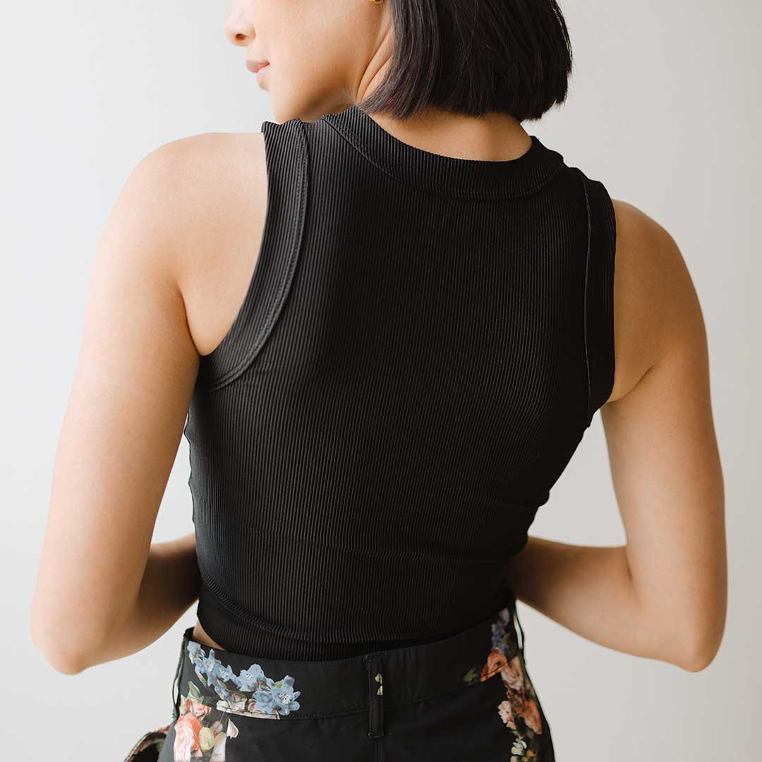 High Neck Tank, Black - Image 3