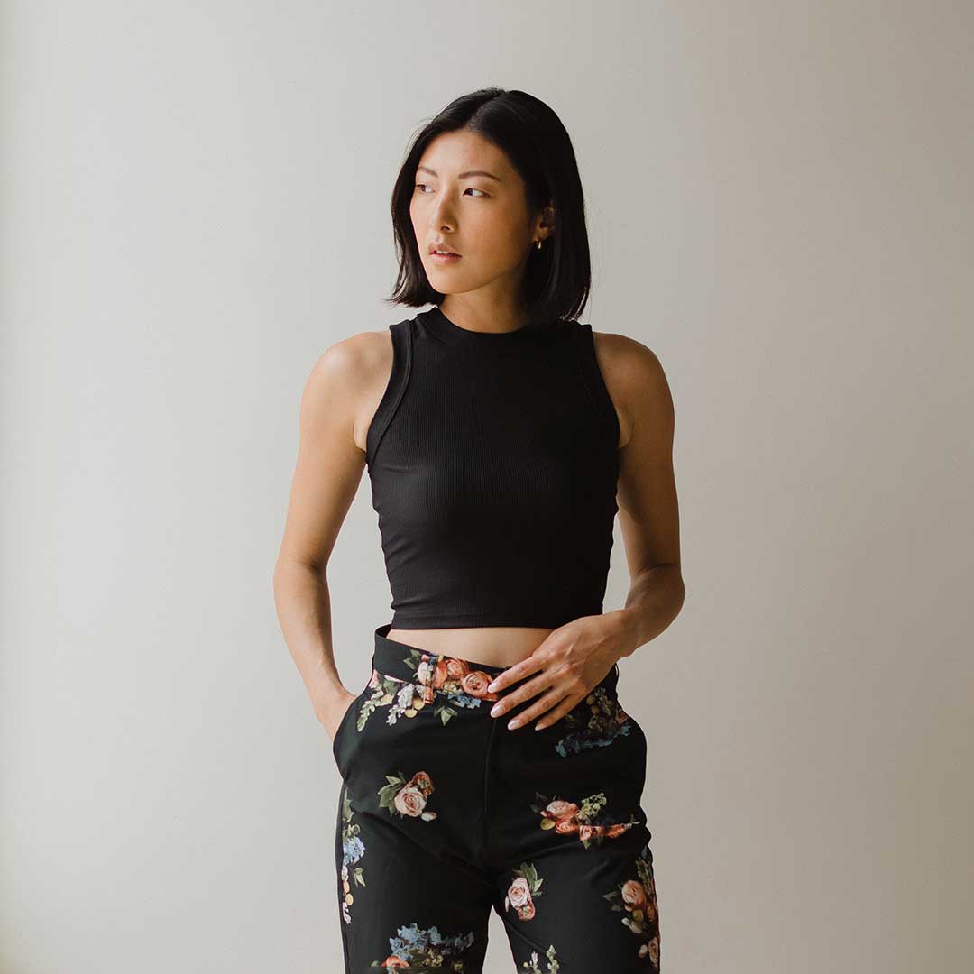 High Neck Tank, Black - Image 4