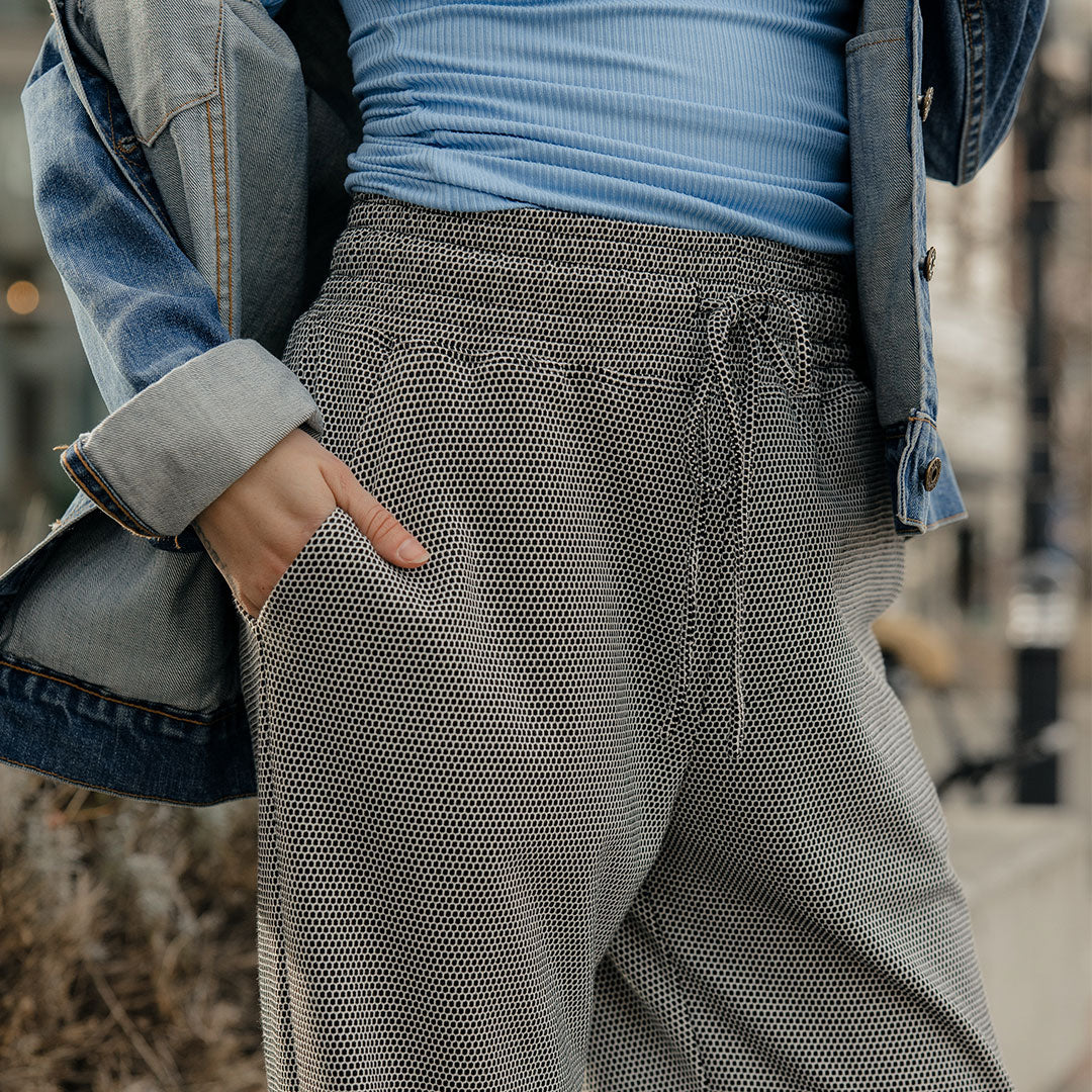 Honeycomb Trouser, Black - Image 3