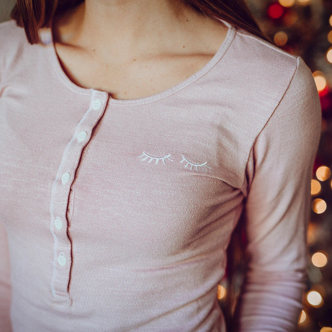 Ice Pink Slumber Henley - Image 3