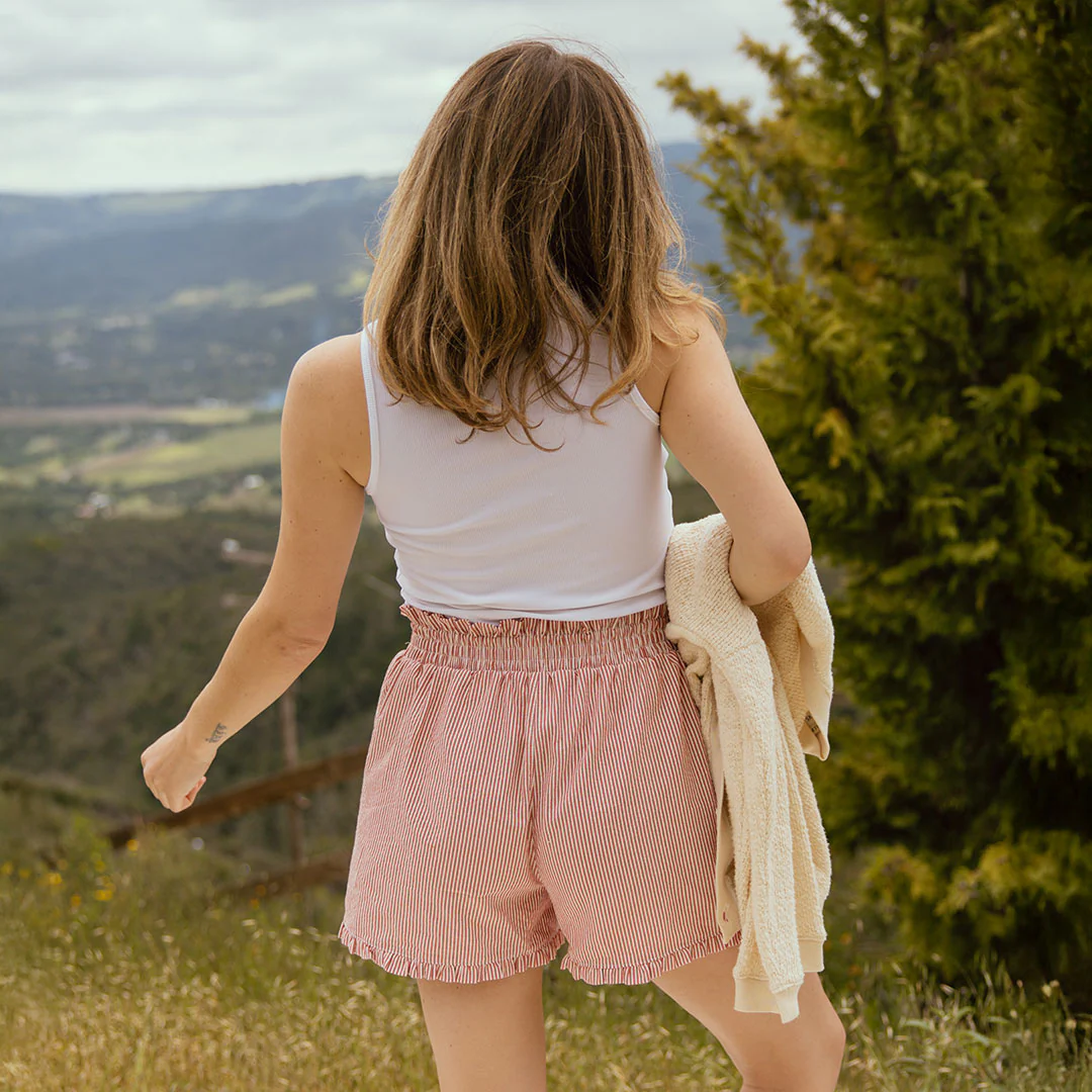 Jab Shorts, Red Seersucker - Image 8