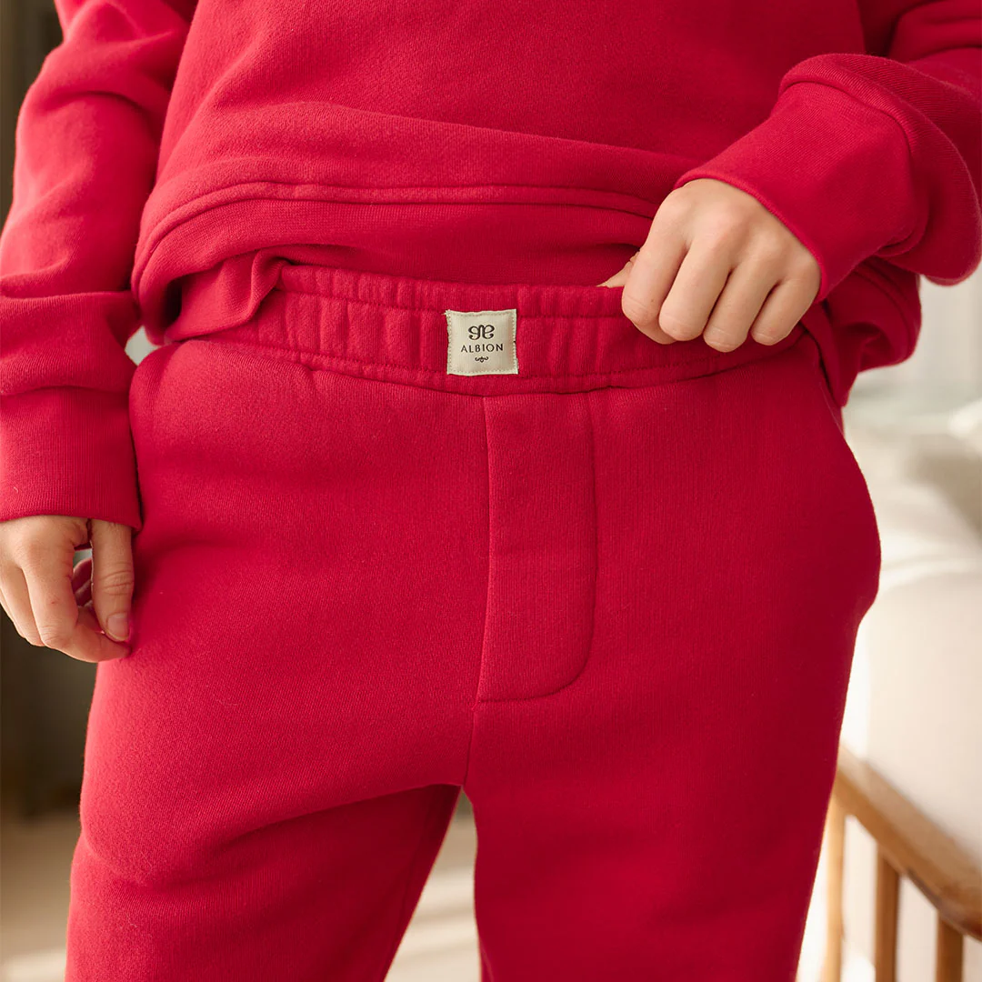 Jab Terry Pants, Red - Image 2