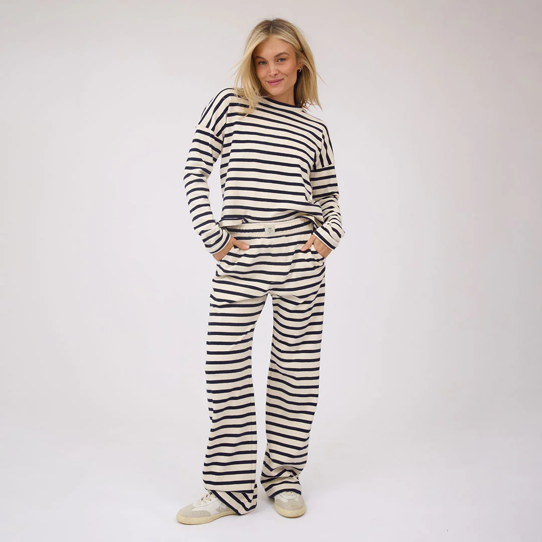Jab Trouser, Navy Stripe - Image 2