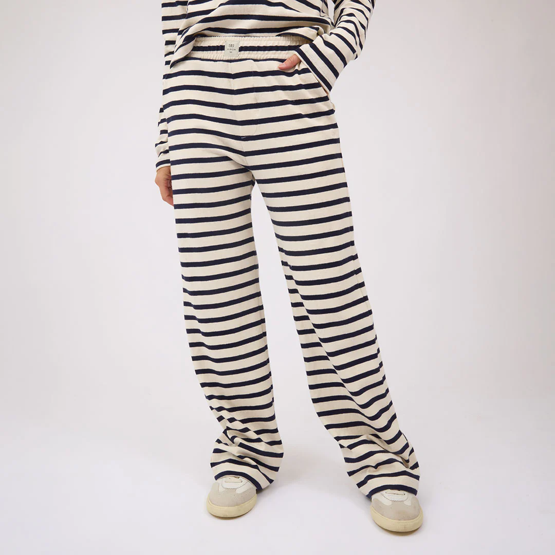 Jab Trouser, Navy Stripe - Image 3