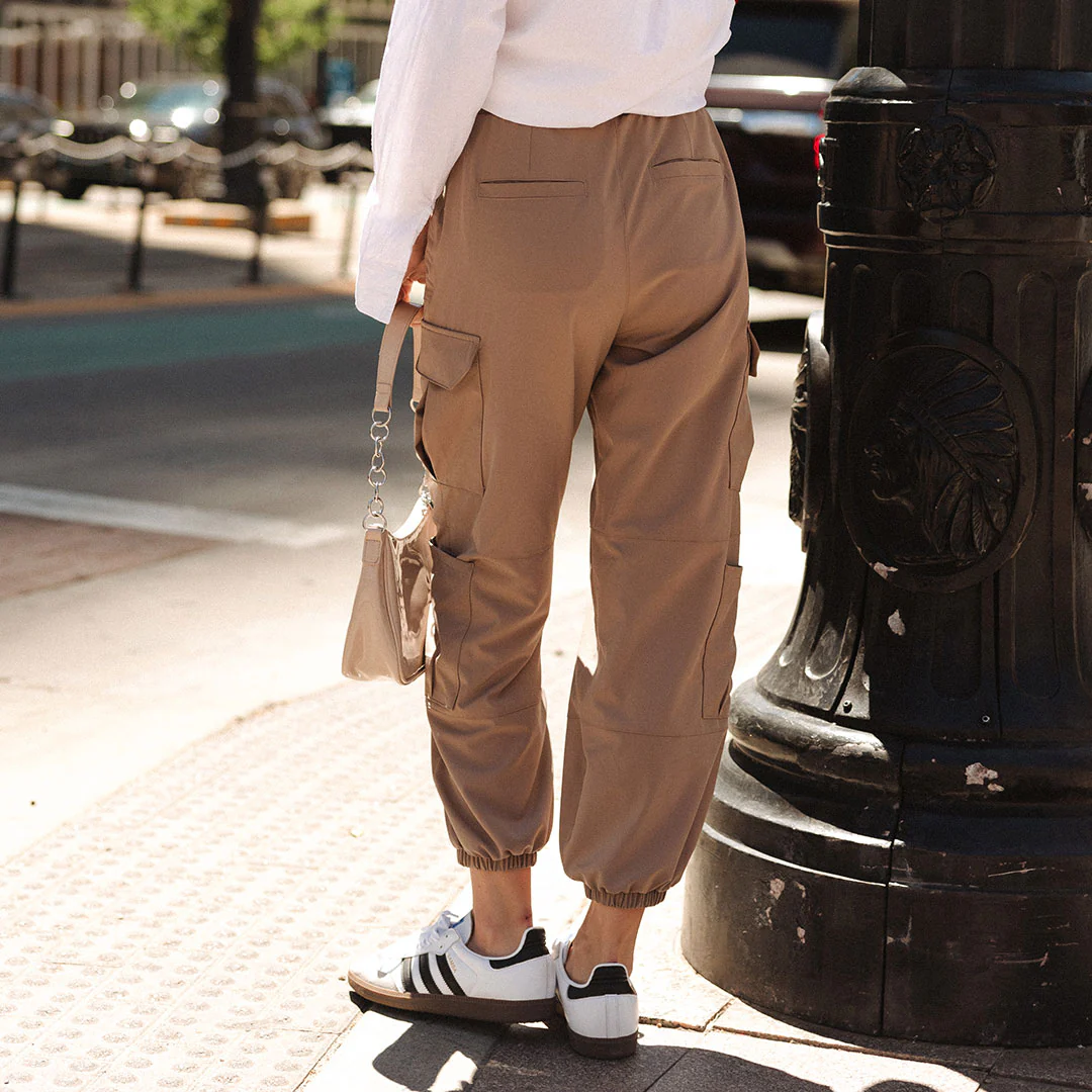 Jetsetter Cargo Joggers, Chestnut - Image 6